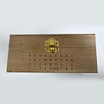 Wood Boxes, with 36 Holes, for Letter and Number Stamp Set, Rectangle, BurlyWood, 17.5x11.1x7.7cm(X-ODIS-WH0005-47)