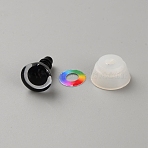 ABS Plastic Doll Craft Eyes, Safety Eyes, with Spacer, Colorful, 14mm(DIY-WH0622-140B)