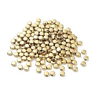 CCB Beads, Flat Round, Golden, 6x2.5mm, Hole: 1.5mm(CCB-K012-05G)