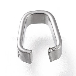 Non-Tarnish 201 Stainless Steel Quick Link Connectors, Linking Rings, Oval, 7.5x6.5x2.6mm(STAS-K194-35P-02A)