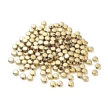 CCB Beads, Flat Round, Golden, 6x2.5mm, Hole: 1.5mm