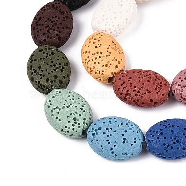 brins de perles de pierre de lave naturelle(G-N257-18A-01)-5