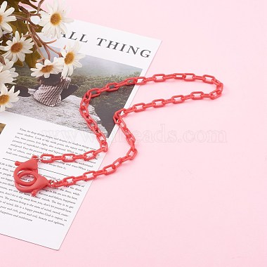 Personalized Opaque Acrylic Cable Chain Necklaces(NJEW-JN03432-07)-5