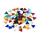 треугольная мозаика стеклянные кабошоны(X-DIY-P045-09)-1
