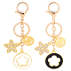 WADORN 2Pcs 2 Colors LOVE FOREVER Valentine's Day Gift Keychain(KEYC-WR0001-21)-1