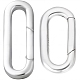 2Pcs 2 Styles 925 Sterling Silver Spring Gate Rings(STER-SC0001-45)-1