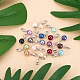 48Pcs 16 Colors Round Glass Pearl Pendant(DIY-PH0018-66)-6