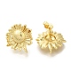 Rack Plating Brass Stud Earring Finding(EJEW-H016-39G)-1