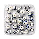 40Pcs 4 Styles Handmade Printed Porcelain Beads(PORC-FP0001-06)-1