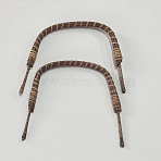 Rattan Metal Teapot Handle, DIY Replacement Kung Fu Teapot Accessories Supplies, Camel, 126~131x137~156x10mm(FIND-WH0059-29A)