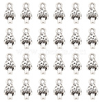 60Pcs Tibetan Style Alloy Charms, Lead Free & Cadmium Free, Mushroom, Antique Silver, 13x8mm, Hole: 2mm(TIBEP-SC0002-26)