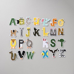 26Pcs Computerized Embroidery Cloth Iron On/Sew On Patches, Costume Accessories, Appliques, Mixed Shapes, 40~50x22~46x1.5mm(AJEW-TAC0044-01)