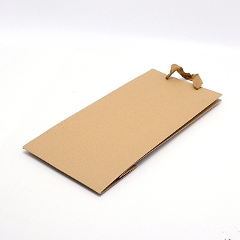 Kraft Paper Bags, with Handles, Wine Bag, BurlyWood, 17x9x35cm