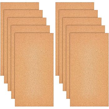 Cork Insulation Sheets, for Coaster, Placemat, Kitchen Dining Hall & DIY Crafts Supplies, Rectangle, Peru, 305x155x1mm