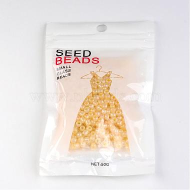 DIY Craft Beads 6/0 Ceylon Round Glass Seed Beads(X-SEED-A011-4mm-153)-3