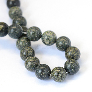 Natural Serpentine/Green Lace Stone Round Bead Strands(X-G-E334-6mm-14)-3