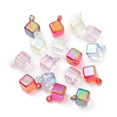 Mixed Color Cube Acrylic Pendants