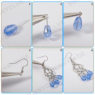 Sunnyclue – kit de fabrication de boucles d'oreilles(DIY-SC0024-23)-6