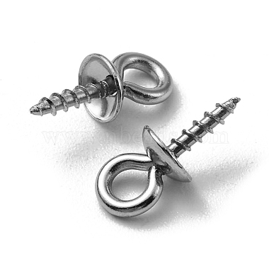 304 Stainless Steel Screw Eye Pin Peg Bails(STAS-YW0001-45)-3