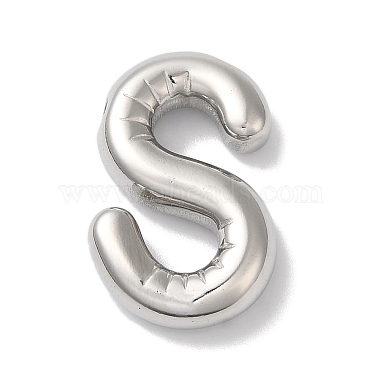 Stainless Steel Color Letter S 304 Stainless Steel Pendants