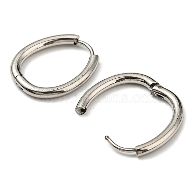 boucles d'oreilles créoles en acier inoxydable résistant au ternissement(EJEW-P232-02P)-2