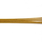 Tiger Tail Wire, Nylon-coated 201 Stainless Steel, Goldenrod, 0.38mm, about 6889.76 Feet(2100m)/1000g(TWIR-S002-0.38mm-15)
