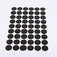PVC Stickers, Screw Hole Covered Stickers, Round, Black, 213x143x0.4mm, Stickers: 21mm, 54pcs/sheet(FIND-WH0053-19B-02)