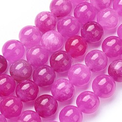 Natural Quartz Beads Strands, Dyed, Round, 10mm, Hole: 0.8mm, about 37pcs/strand, 14.6 inch(37cm)(G-F609-05-10mm)