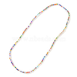 Bohemian Style Handmade Seed Beaded Necklaces for Women, Colorful(ZW5602-6)