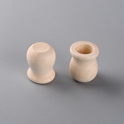 Natural Wooden Bottle, for Painting Supplying, BurlyWood, 3.4x4cm, Inner Diameter: 21mm(DIY-WH0182-28)