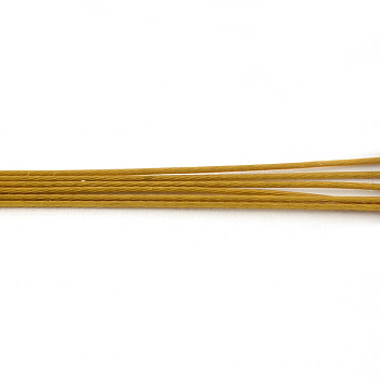 Tiger Tail Wire, Nylon-coated 201 Stainless Steel, Goldenrod, 0.38mm, about 6889.76 Feet(2100m)/1000g