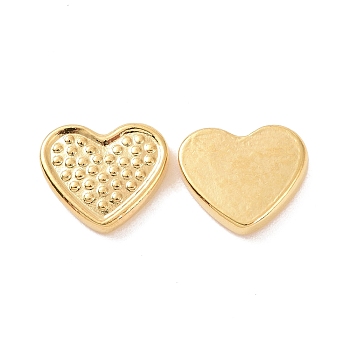 Ion Plating(IP) 304 Stainless Steel Cabochons, Heart, Golden, 7x8x1mm