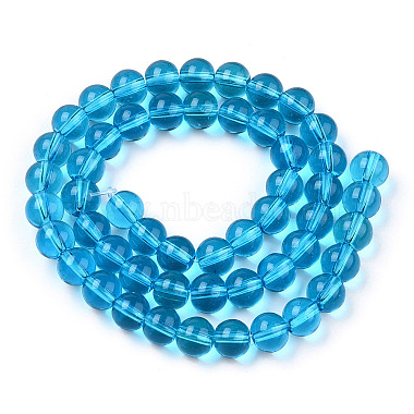 perles en verre transparentes brins(GLAA-T032-T8mm-06)-3
