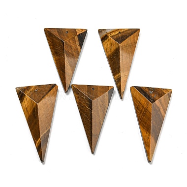 Triangle Tiger Eye Pendants