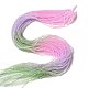 Transparent Gradient Color Glass Beads Strands(GLAA-H021-01A-02)-1