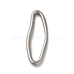 Non-Tarnish 304 Stainless Steel Linking Rings, Oval, Stainless Steel Color, 30x11x2.5mm(STAS-R223-11A)