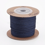 Nylon Cords, String Threads Cords, Round, Prussian Blue, 1.5mm, about 27.34 yards(25m)/roll(OCOR-L035-G21)