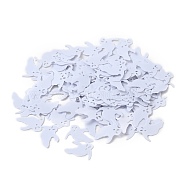 Plastic Table Scatter Confetti, for Halloween Party Decorations, Ghost, Lavender, 17.4x16.7x0.3mm, about 405pcs/bag(DIY-I042-A04)