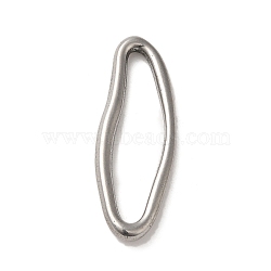 304 Stainless Steel Linking Rings, Oval, Stainless Steel Color, 30x11x2.5mm(STAS-R223-11A)