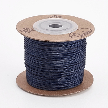 Nylon Cords, String Threads Cords, Round, Prussian Blue, 1.5mm, about 27.34 yards(25m)/roll