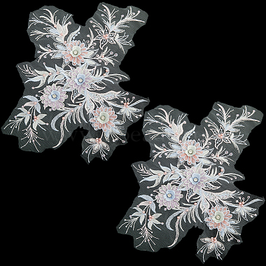 ポリエステル、アクリル、ラインストーン、アップリケ、刺繍、ABS、スパンコール(FIND-WH20019-165A-05)-1