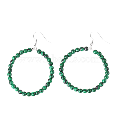 Green Ring Malachite Earrings