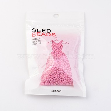 8/0 3mm Baking Paint Glass Seed Beads Loose Spacer Beads(X-SEED-S002-K2)-3