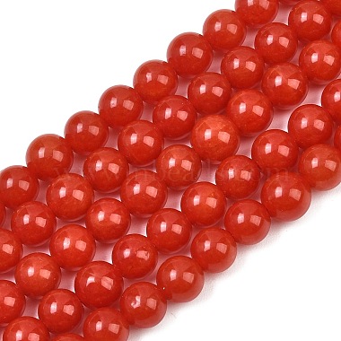 Natural Dyed White Jade Beads Strands(GG-CBAEB22-B01-8mm-06)-2