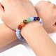 Yoga Chakra Jewelry Stretch Bracelets(BJEW-G554-02)-5