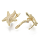Brass Hoop Earring Findings with Latch Back Closure(X-KK-S348-508-NF)-4
