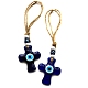 Evil Eye Cross Lampwork Pendant Decorations(PW-WG066E4-01)-5