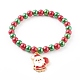 Christmas Theme Stretch Charm Bracelets for Kids(BJEW-JB06170)-2