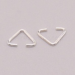 Iron Open Quick Link Connectors, Linking Rings, Silver, 6.5x9.5x1mm, Inner Diameter: 8mm, 20pcs/bag(FIND-WH0100-50S)