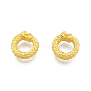 Alloy Beads Frame, Dragon, Matte Gold Color, 12x13x4mm, Hole: 1.6mm(FIND-A017-17MG)
